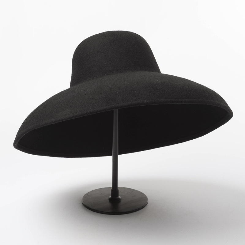 Classical Big Wide Brim Wool F - Fedora Hat Wool 评论和价格