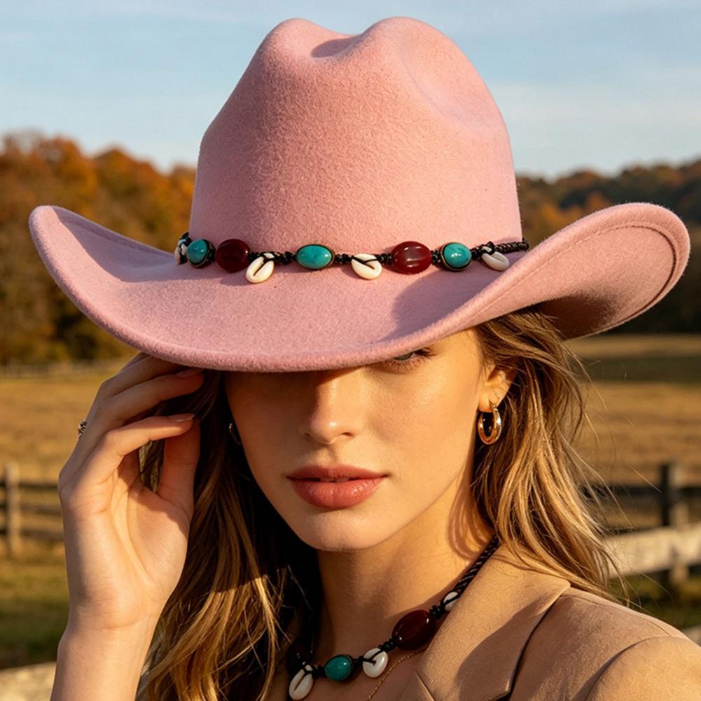 Western Cowboy Style Hat Wool  - Fedora Hat Wool 评论和价格