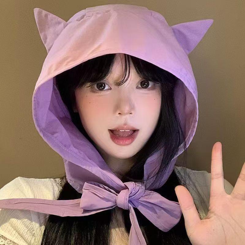 Cute Cat Ear Sun Visor Thin Ea - Visor Sun Hat 评论和价格