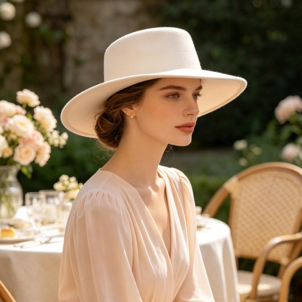 Stylish Dinner Party Headwear  - Fedora Hat Wool 评论和价格