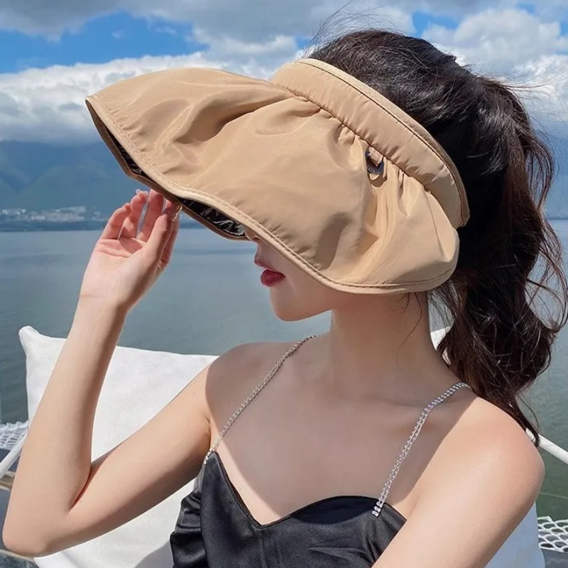 UPF50+ Foldable Headband Sun V - Visor Sun Hat 评论和价格