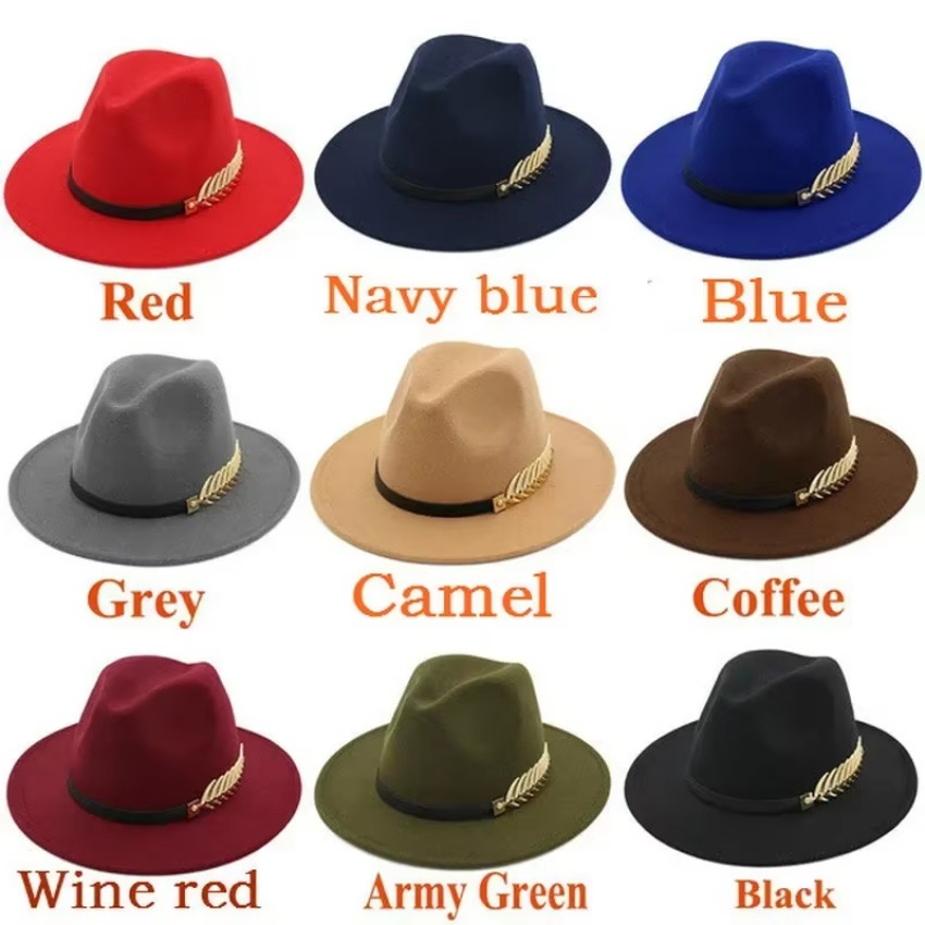 1 Pcs New Fashion Unisex Men W - Fedora Hat Wool 评论和价格