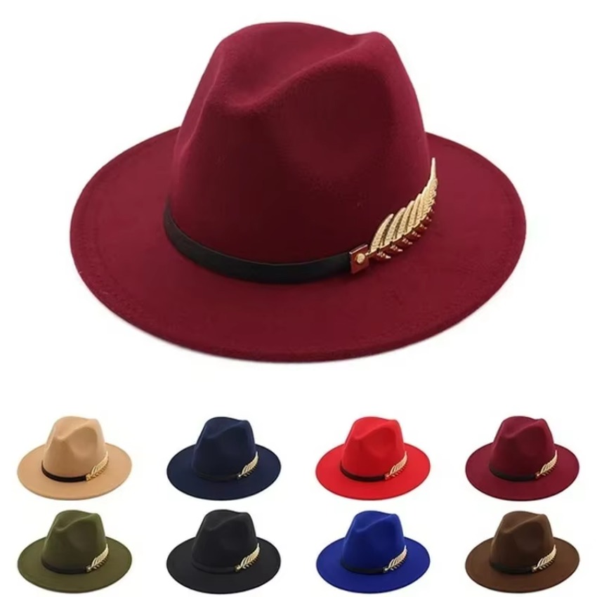 1 Pcs New Fashion Unisex Men W - Fedora Hat Wool 评论和价格